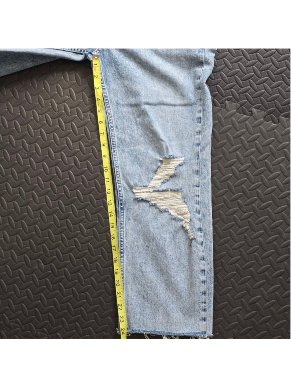 Women's Hudson Light Blue Distressed Straight Leg Jeans Size 27 - Picture 5 of 6